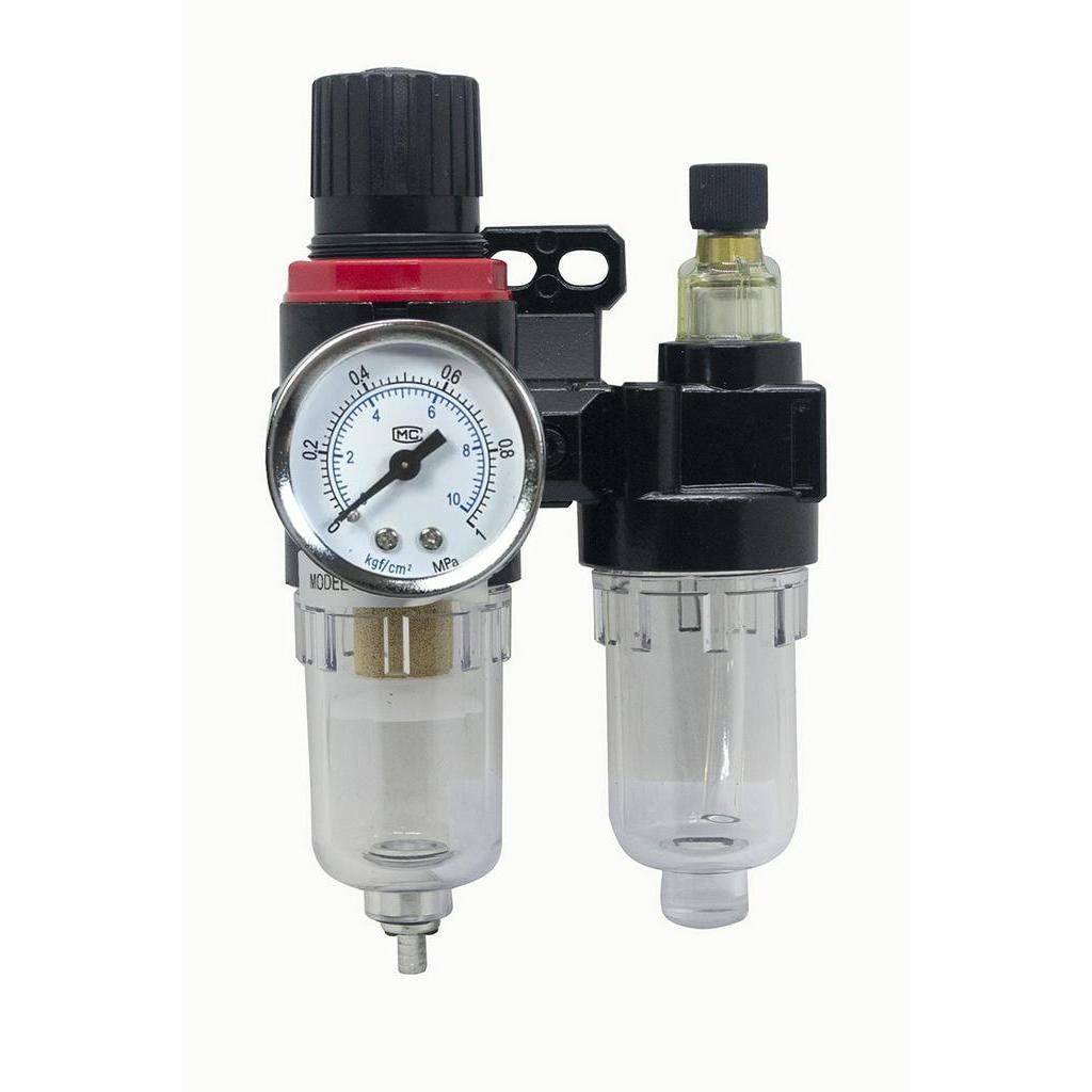 Filtro Regulador E Lubrificador 1/4 Lubrifil Dreno Manual 150 PSI