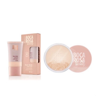 Kit2      Boca Rosa Pó Solto Mármore + Base