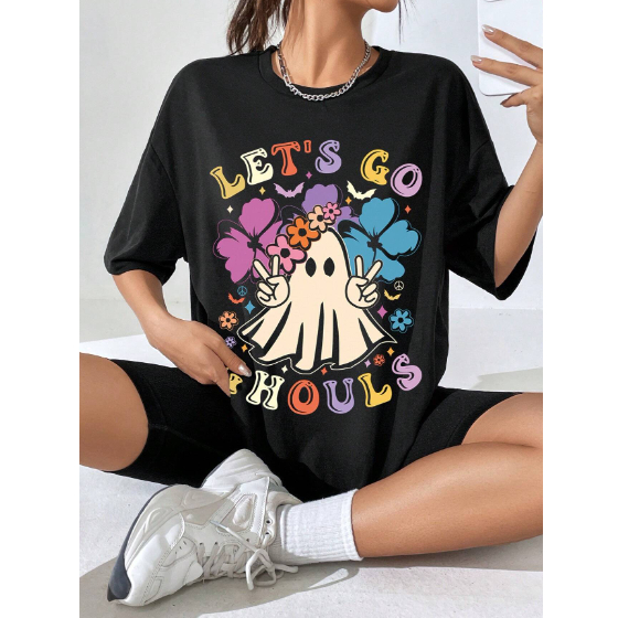 Camiseta Personalizada Casual Oversized Toque Leve Macio T-shirt Fashion Verão Quente