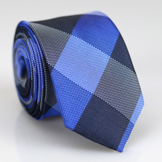 Gravata Slim Xadrez Jacquard