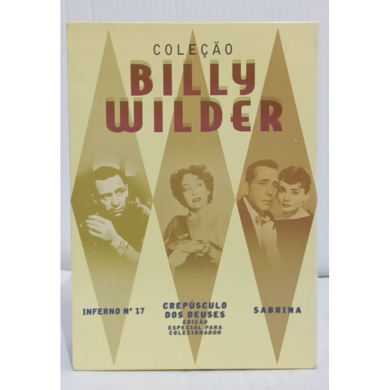 Dvd Coleção Billy Wilder - Sabrina, Crepúsculo dos Deuses, Inferno Nº 17 - Original Usado
