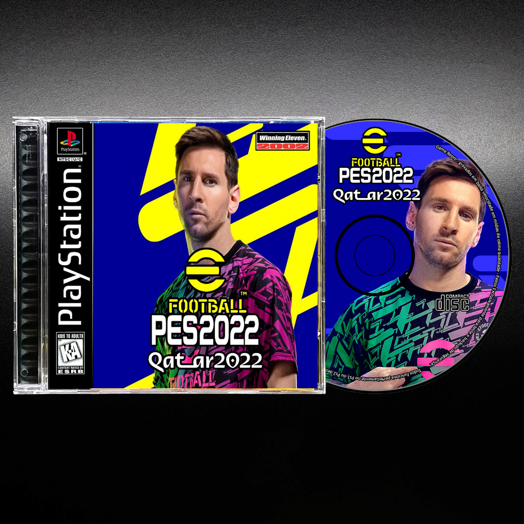 PES 2022 Qatar - Messi - Repro Ps1 / Psx / Patch Retro Game Play 1