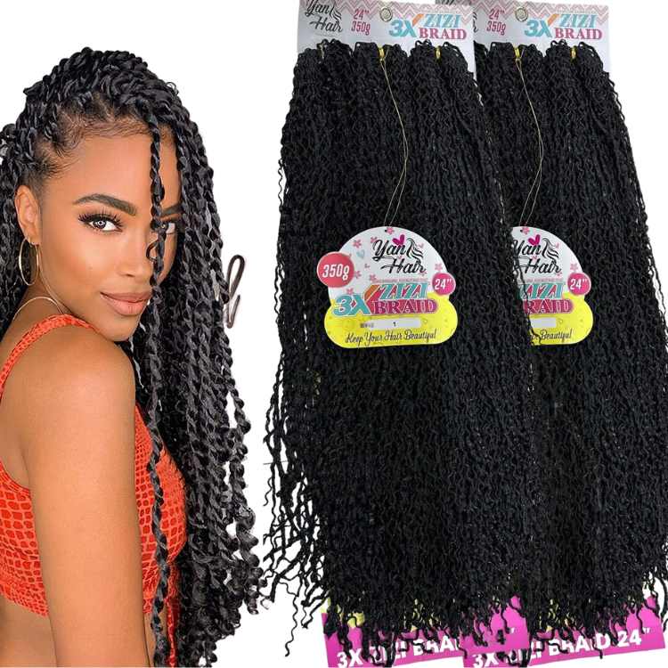 Cabelo Trançado Miojinho Kanekalon 700 Gramas 2 Pacotão