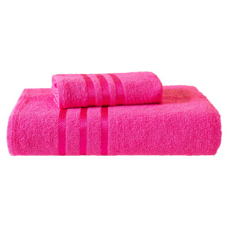 Jogo De Toalhas Enxuta 2 Peças Banho e Rosto 100% algodão - Europa em Oferta na Shopee