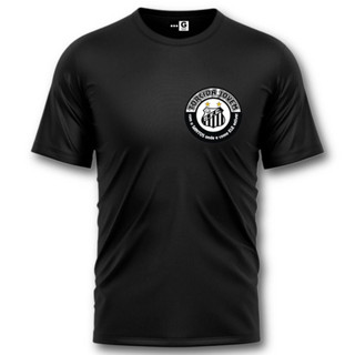 Camisa Masculina Camiseta Torcida Jovem Santos Dry Fit Futebol Academia