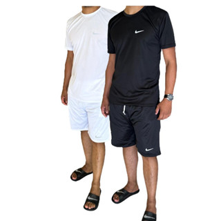 Kit Bermuda e Camiseta Dry Fit Duas Camisetas Mais Duas Bermudas