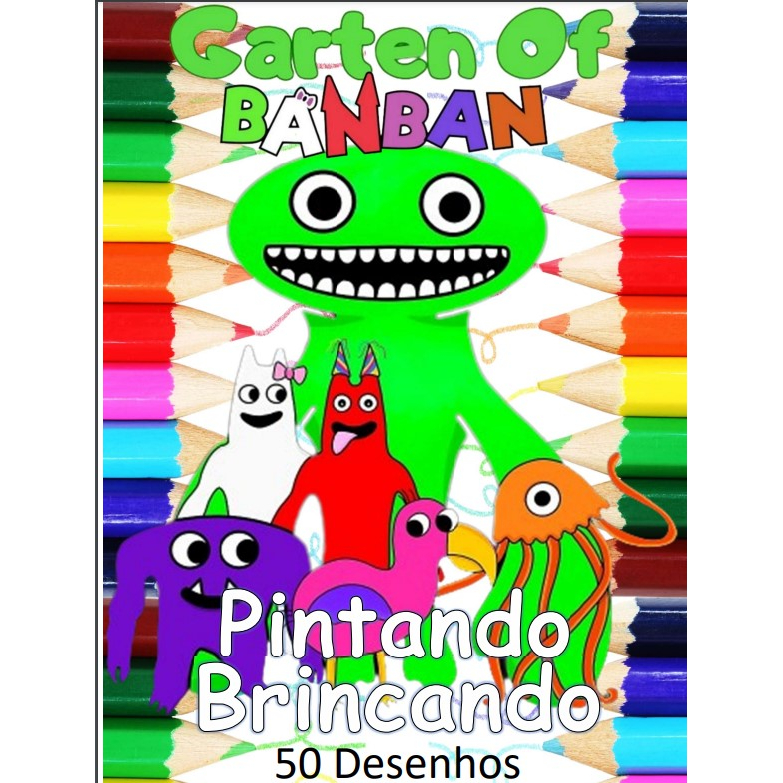 100 Desenhos Para Pintar e Colorir Garten of Banban - Folhas A4 Avulsas! - Folhas A4 Sulfite Avulsas/Soltas