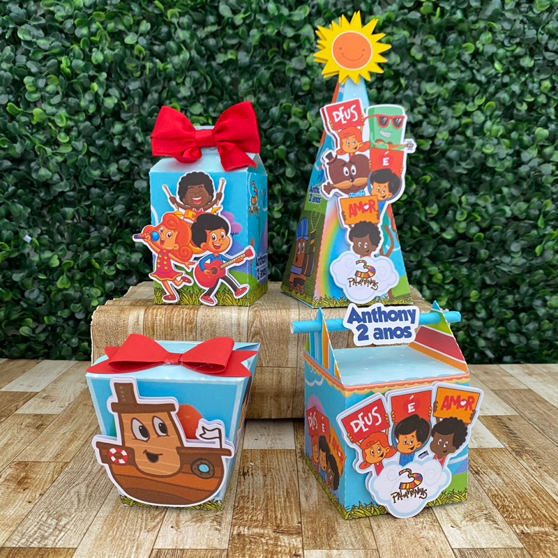 Kit Festa 3 palavrinhas Personalizados | Lembrancinhas | Festa infantil | Aniversário
