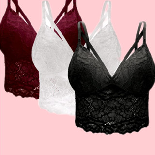 Top Cropped feminino Detalhe renda de ótima qualidade com bojo alcinha
