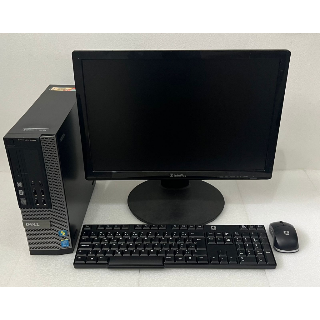 PC/ Computador de mesa Dell Optiplex 7020 Core I7 + Tela 19" Teclado e Mouse - MICRO