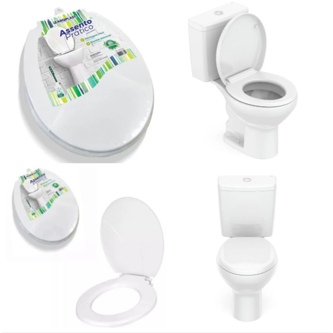 Tampa De Vaso Sanitário 2 Parafuso de Plástico Assento Vaso Sanitário decoração Para Casa e Banheiro