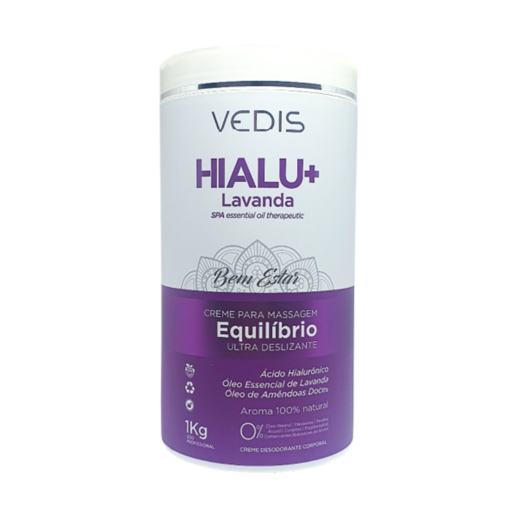 Creme Massagem Relaxante Chakra Equilibrio Lavanda Vedis