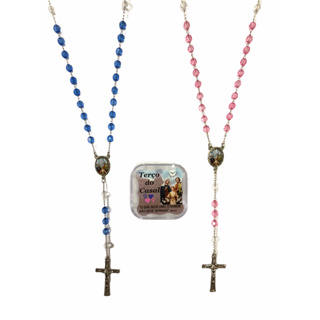 Terço do Casal 2 Terços Esposa e Esposa com Caixinha em Acrílico em Oferta na Shopee