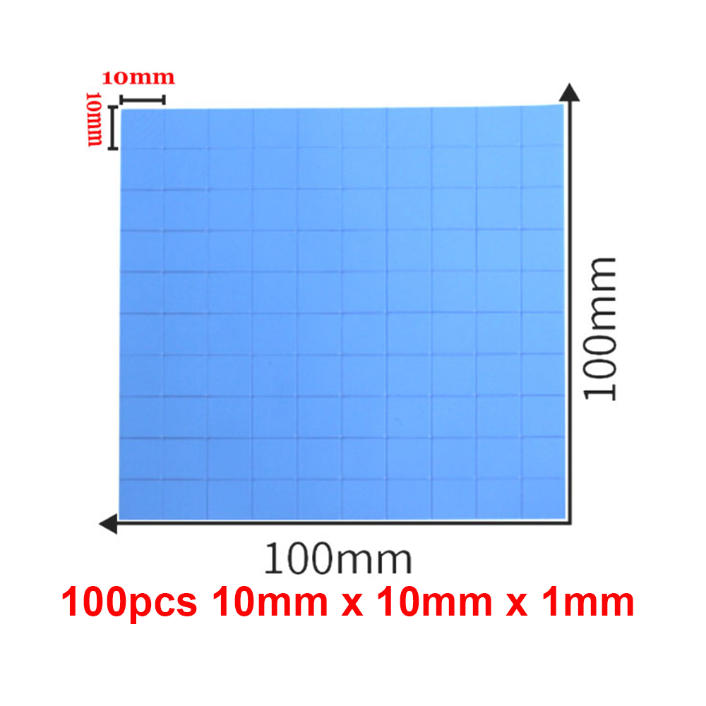 Thermal Pad 10mm X 10mm X 1mm 100un PS5 PS4 PS3 Xbox Tapete Térmico Dissipador