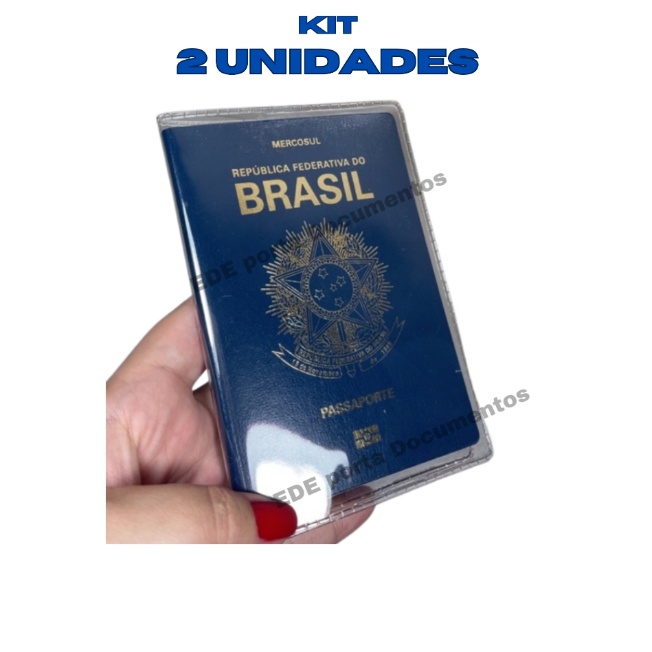 kit 2 capa de Passaporte