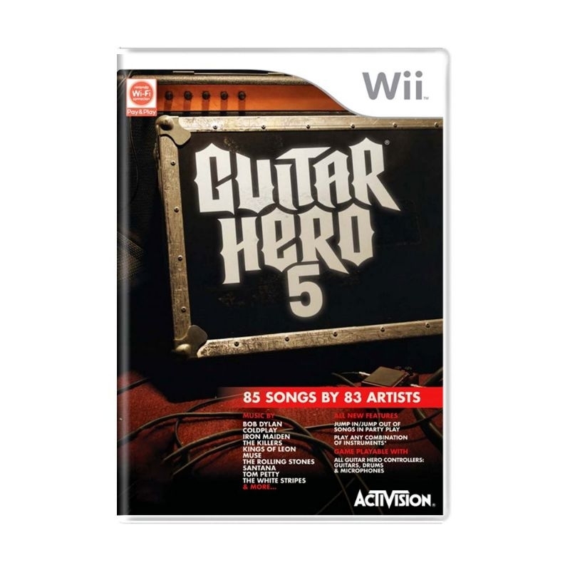 Guitar Hero 5 Nintendo Wii LEIA