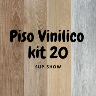 Kit 20 Piso Vinilico PVC Madeira Autocolante 91,44x15,24 Régua Importado Revestimento Adesivo