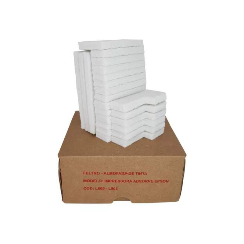 Almofada de tinta esponja feltro para Epson L800, L805, R280, R290, T50, T60