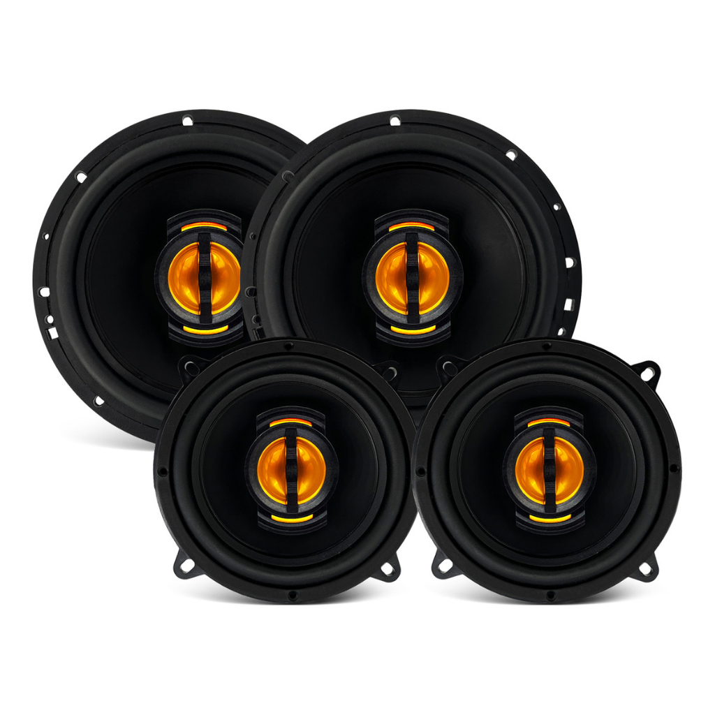 Kit 4 Alto falantes Automotivo para Portas: Dianteira + Traseira de 5" e 6" Polegadas 220 Wrms similar JBL, Bravox