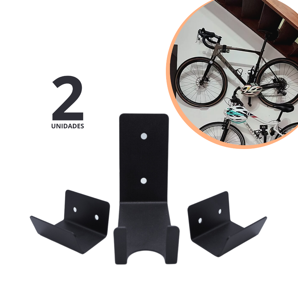 Suporte de Bike Bicicleta Fixo Parede Universal Speed MTB KIT 2 Unidades