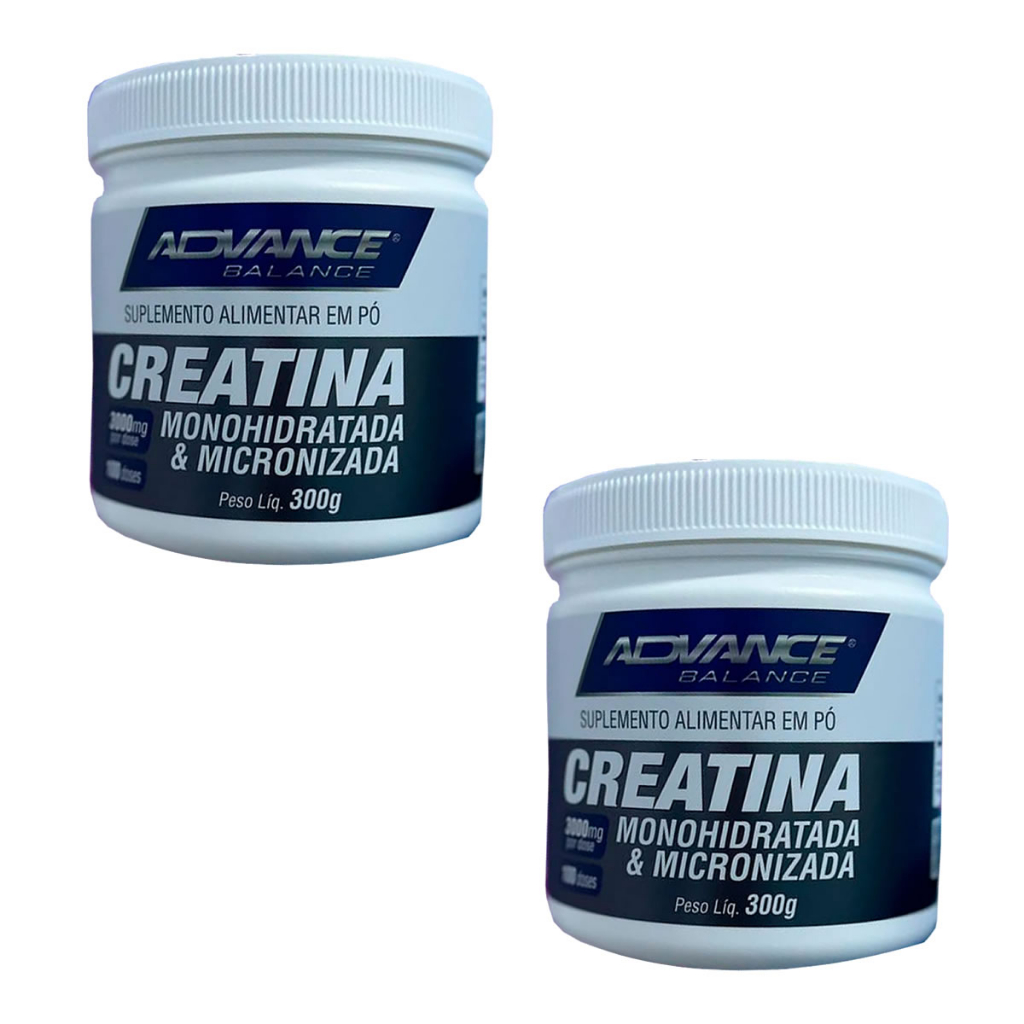 Kit 2 Creatina Advance Monohidratada e Micronizada 99% Pureza 300g em Oferta na Shopee