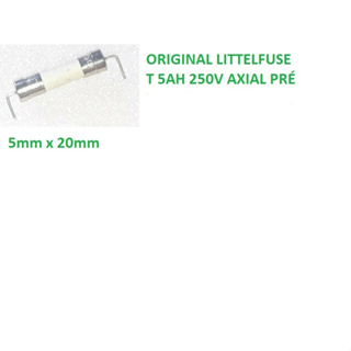 5 pçs fusível cerâmico axial T 5AH 250V 5*20MM LITTELFUSE = T 5A 250V em Oferta na Shopee