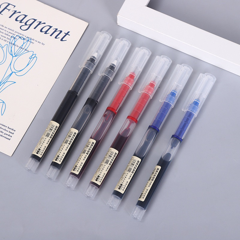 Kit de 4/8/12/24 peças Caneta De Rollerball Secagem Rápida Gel C/ Grande Capacidade ponta fina 0,4mm em Oferta na Shopee