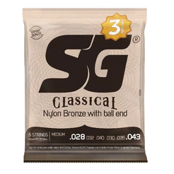 Pack 3 Encordoamentos SG Para Violão Nylon Tensão Média 5280TP