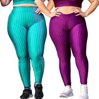 Calça Legging Plus Size Cirrê 3D