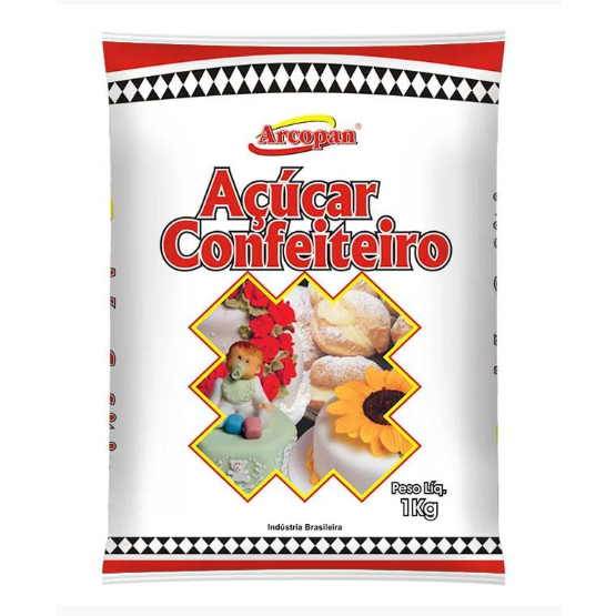 Açúcar de Confeiteiro 1 Kg Arcolor - Food & Beverages