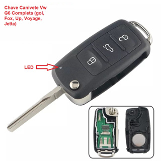 Chave Canivete Completa Gol G6 G7 G8 Gol Jetta Fox Tiguan Voyage Up em Oferta na Shopee