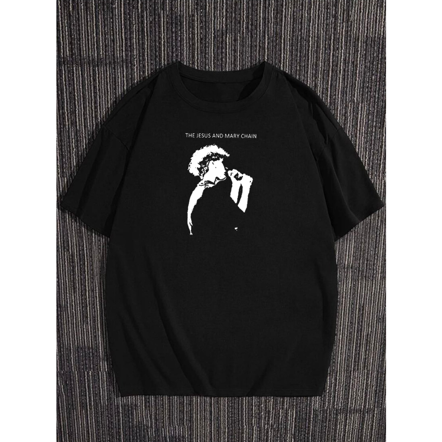 Camiseta The Jesus And Mary Chain Banda Rock Indie Oversized Manga Curta Streetwear Básica