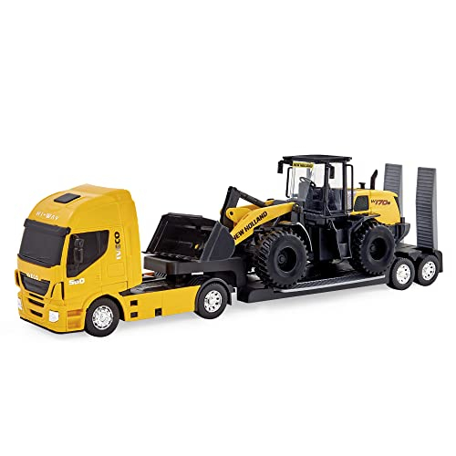 NEW HOLLAND CONSTRUCTION PA CARREGADEIRA W170B HI-WAY 584 AMARELA - USUAL BRINQUEDOS