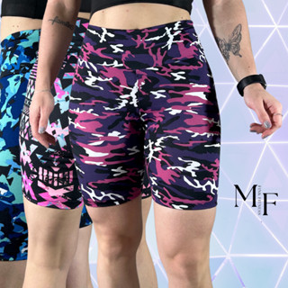 Kit C/ 3 Bermuda Ciclista Feminina Shorts Comprido Estampado