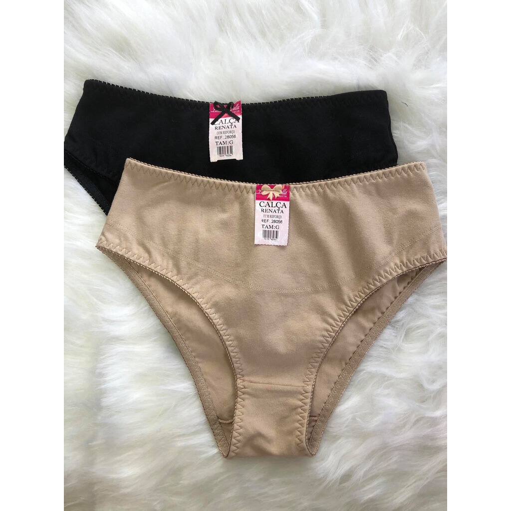 Kit com 2 Calçolas de ALGODÃO com reforço frontal