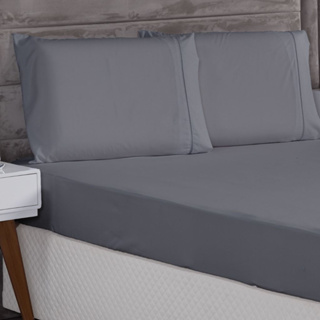 Kit de Fronhas Tecido Micropercal Toque Acetinado 400 Fios Ponto Palito em Oferta na Shopee