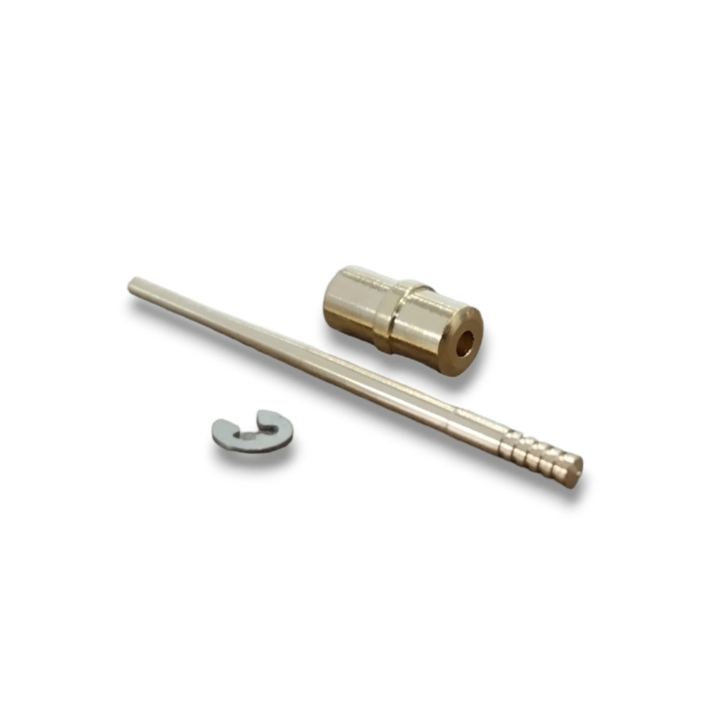 Agulha do Pistonete Carburador BIZ+ 100 BIZ C100 KS ES - Ano 1998 1999 2000 2001 2002 2003 2004 2005 2006 C/ Sede + Trava