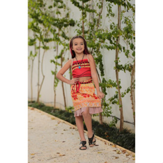 Fantasia Infantil Moana com colar - Festas de aniversário - Tema