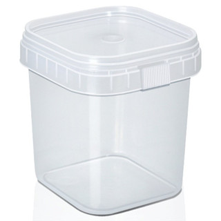 Pote WS 220ml quadrado com lacre - 50 unidades