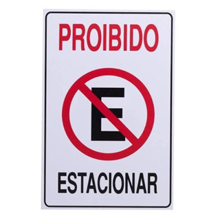 Placa De Sinalização Atenção Proibido Estacionar 20x30 - Envio IMEDIATO em Oferta na Shopee