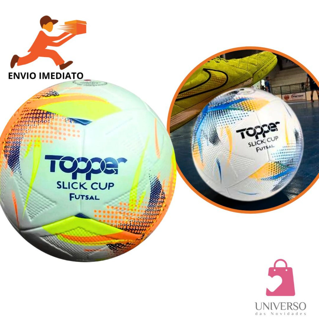 Bola De Futsal Slick Cup Topper Original Quadra Futebol De Salão PVC