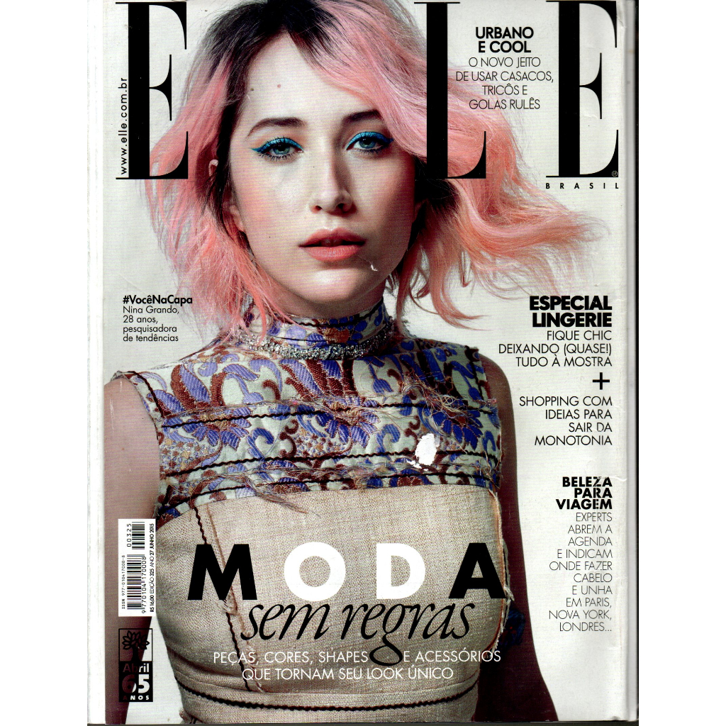 Revista Elle Brasil, Edição 325, Ano 27, Junho De 2015