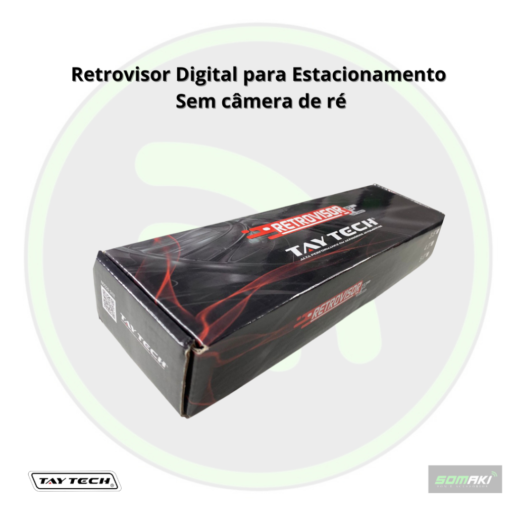Espelho Monitor Retrovisor Digital LCD 4.3 Tay Tech