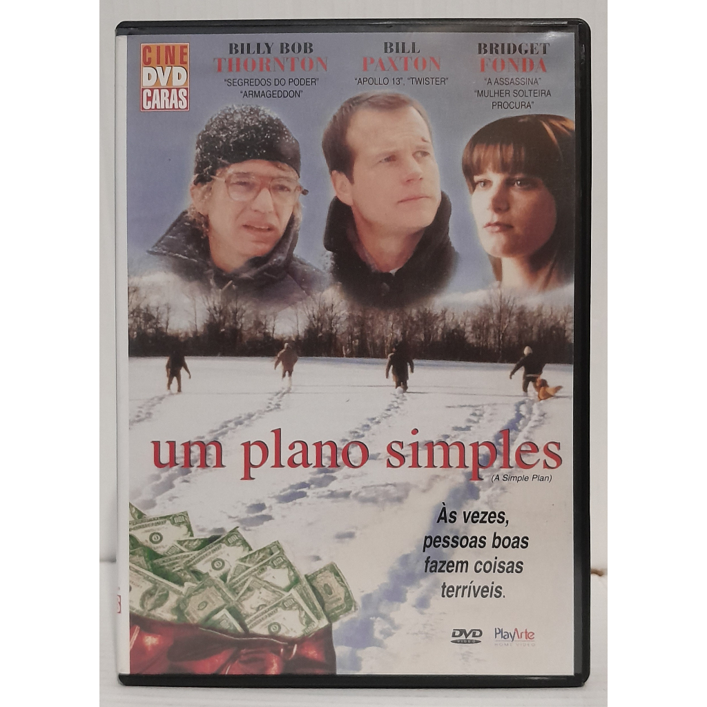 Dvd Um Plano Simples (1998) Bill Paxton, Bridget Fonda - Dvd Caras - Dublado - Original Usado