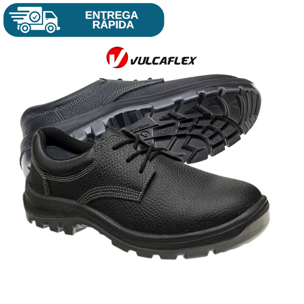 Sapato De Segurança Marluvas Vulcaflex Cadarço Bico Pvc Tenis Para Trabalho Proteção Epi 10VS48-BP em Oferta na Shopee
