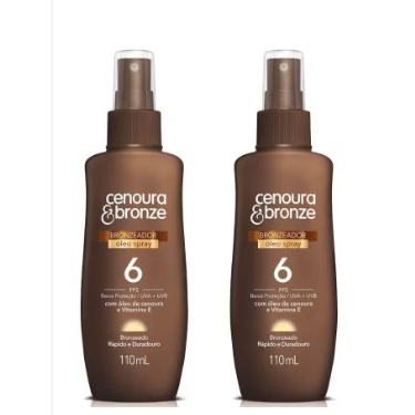 Kit Óleo bronzeador cenoura e bronze c/2 unidades