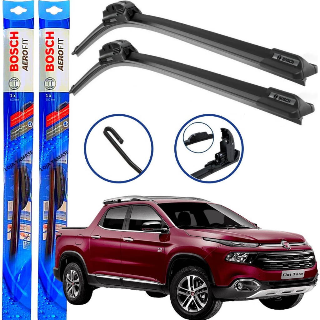Palheta Parabrisa Original Bosch Fiat Toro 2016 A 2019 - Spare Parts and Accessories for Vehicles