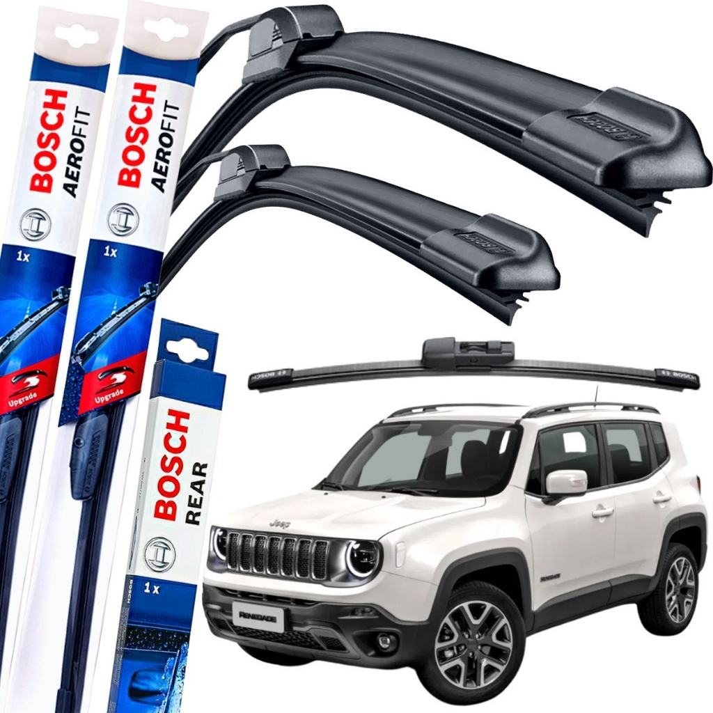 Palheta Limpador Jeep Renegade Dianteiro e Traseiro Bosch em Oferta na Shopee