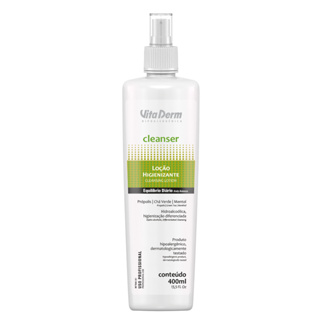 LOÇÃO HIGIENIZANTE CLEANSER 400ML VITADERM em Oferta na Shopee
