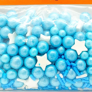 Mini Confeito - Sprinkles Sonho Azul - 60 gramas - Abelha Confeiteira - Rizzo